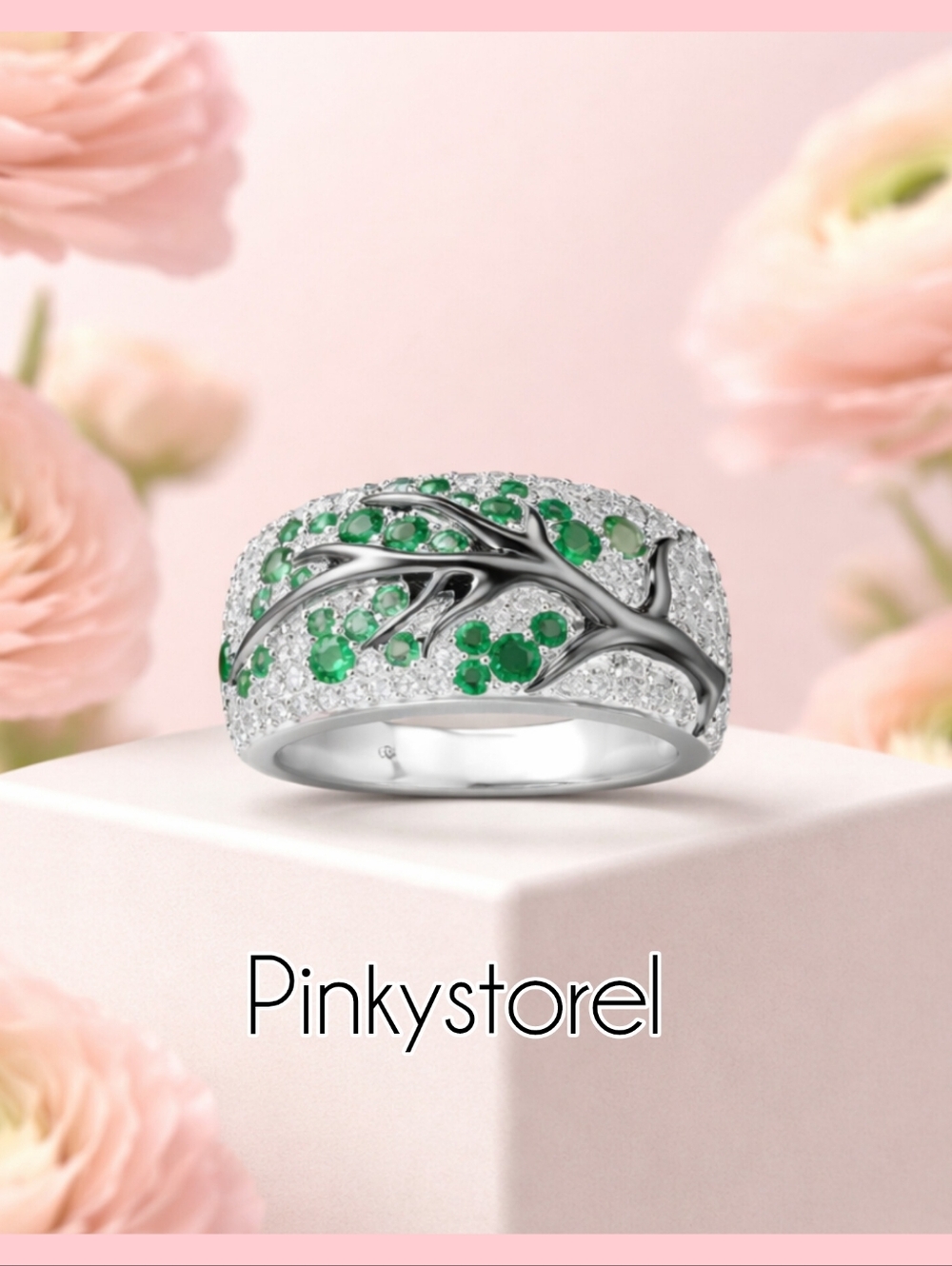 💚Shy Green Tree Ring💚